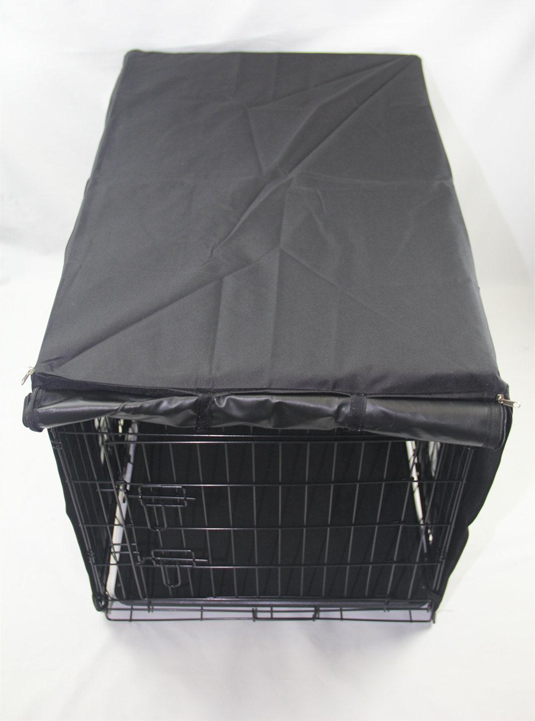 YES4PETS 24 Inch Dog Cat Rabbit Collapsible Crate with Canvas Cover - Image 2