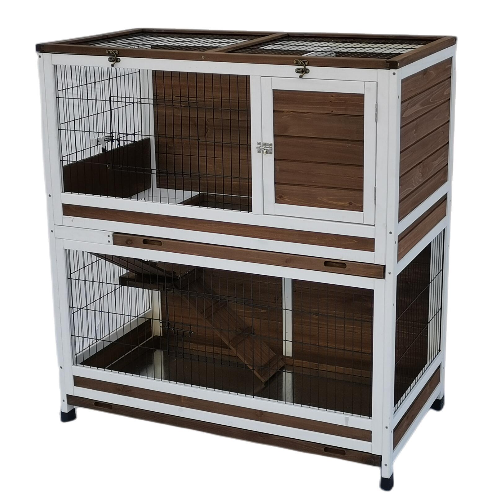 YES4PETS 118cm XL Double Storey Rabbit Hutch Guinea Pig Cage