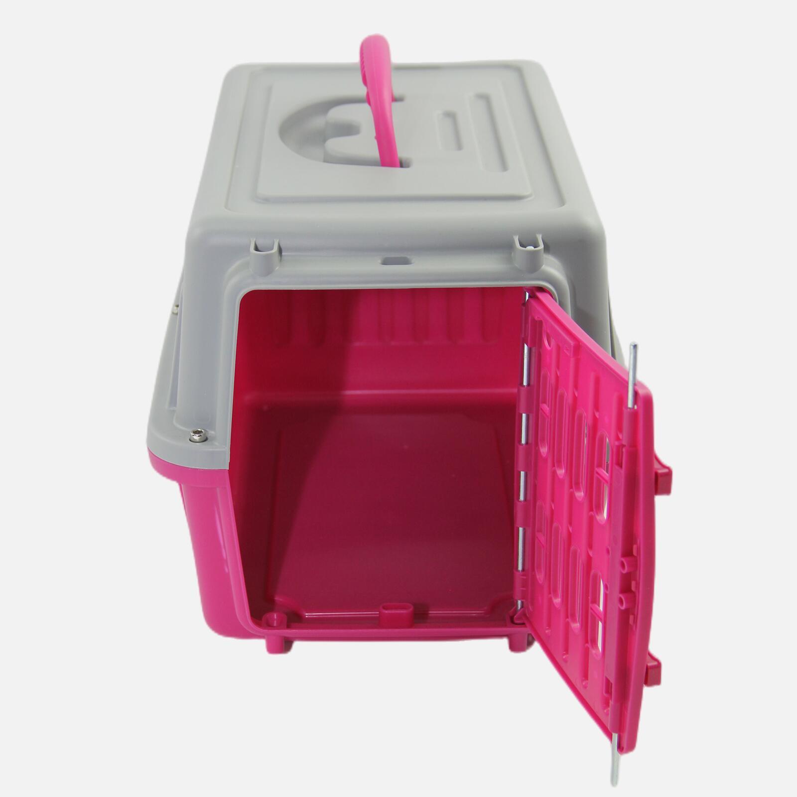 YES4PETS Small Pink Dog and Cat Rabbit Carrier Kitten Cage - Image 4