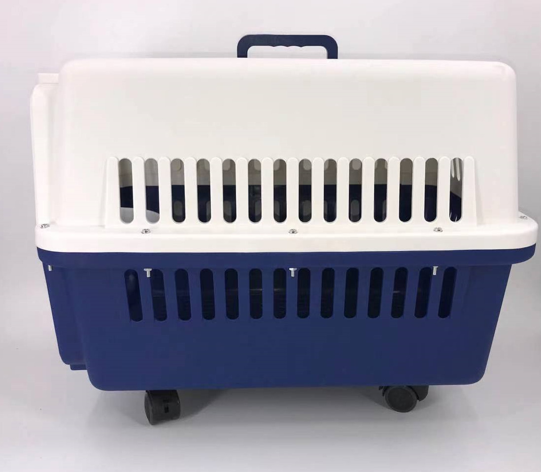 YES4PETS XL Dog Puppy Cat Airline Carrier Crate with Wheels - Image 3