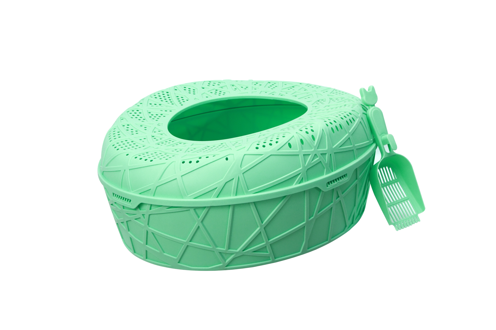 YES4PETS XL Green Portable Cat Litter Box House