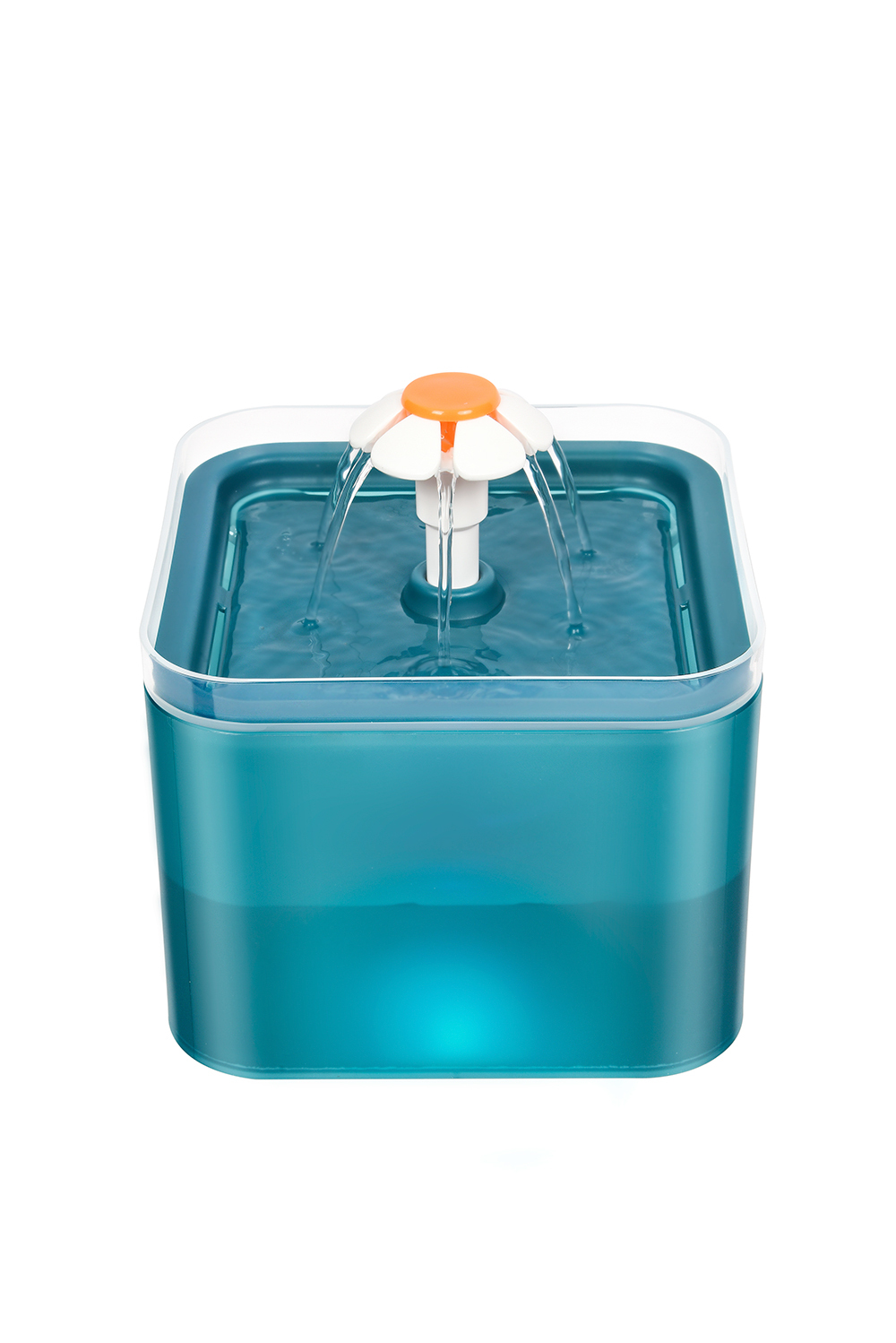 YES4PETS Electric Pet Water Fountain with LED Green
