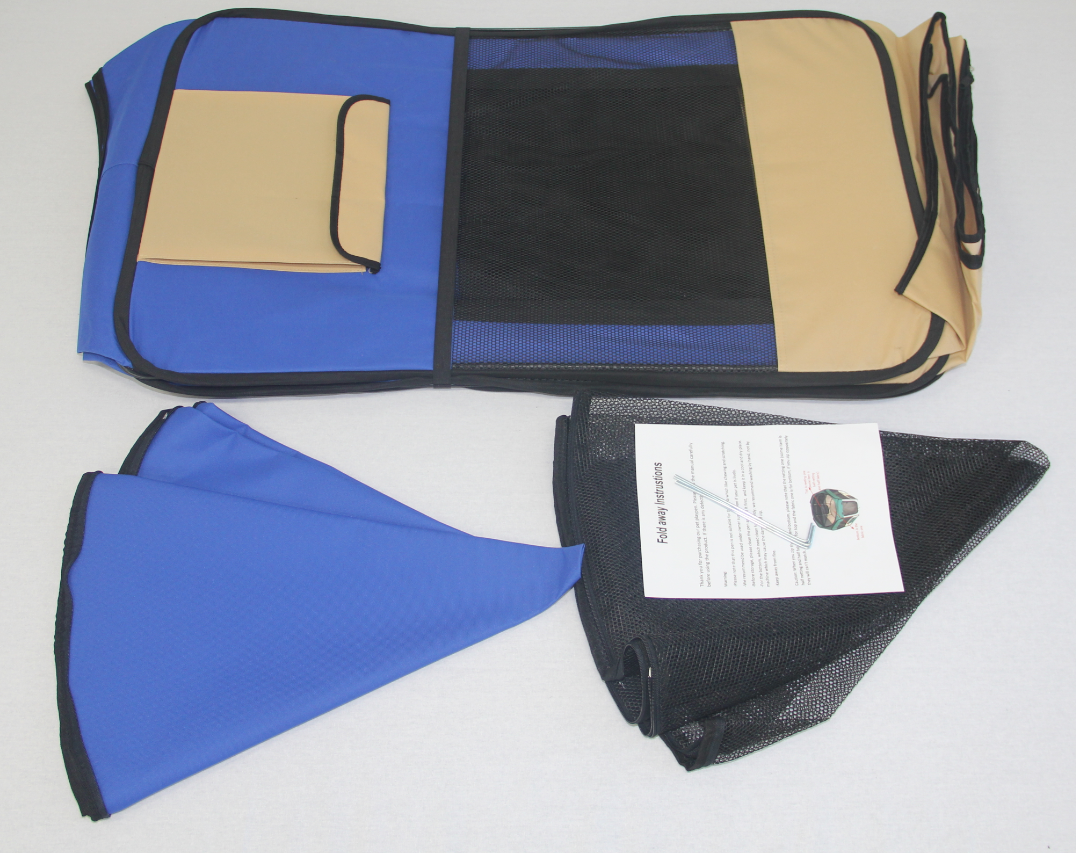 YES4PETS 98cm Foldable XL Blue Soft Pet Playpen - Image 3