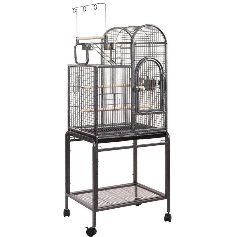 YES4PETS Large Bird Cage Aviary Carrier with Stand Wheels