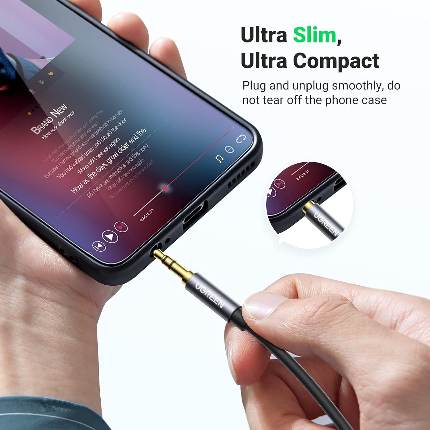 Ugreen 3.5mm Aux Audio Headphone Extension Cable 1m (10592) - Image 5