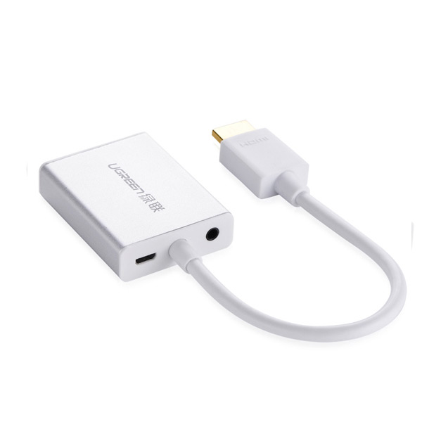 UGREEN HDMI to VGA and 3.5mm Audio Micro USB Converter