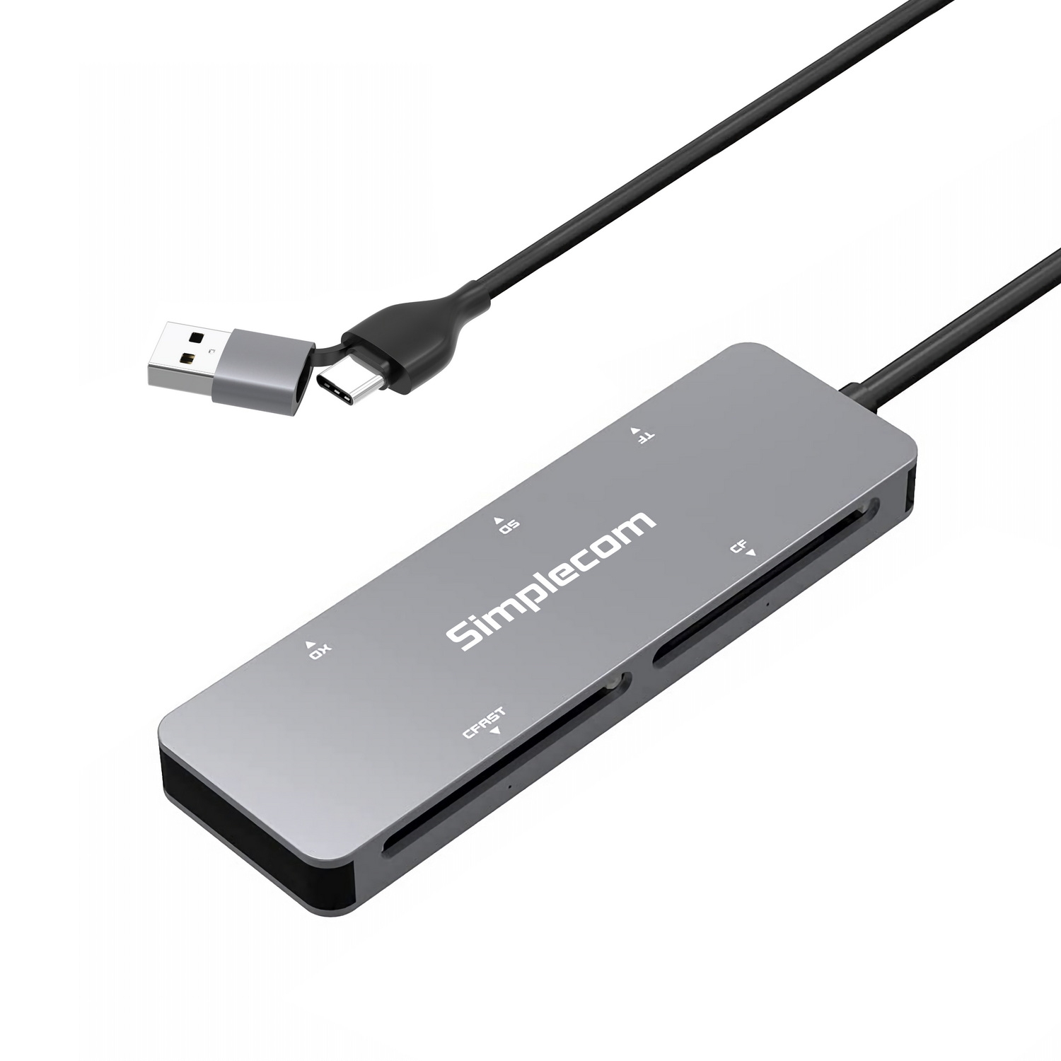 Simplecom CR407 5-Slot USB 3.0 Card Reader CFast CF XD SD MicroSD - Image 2