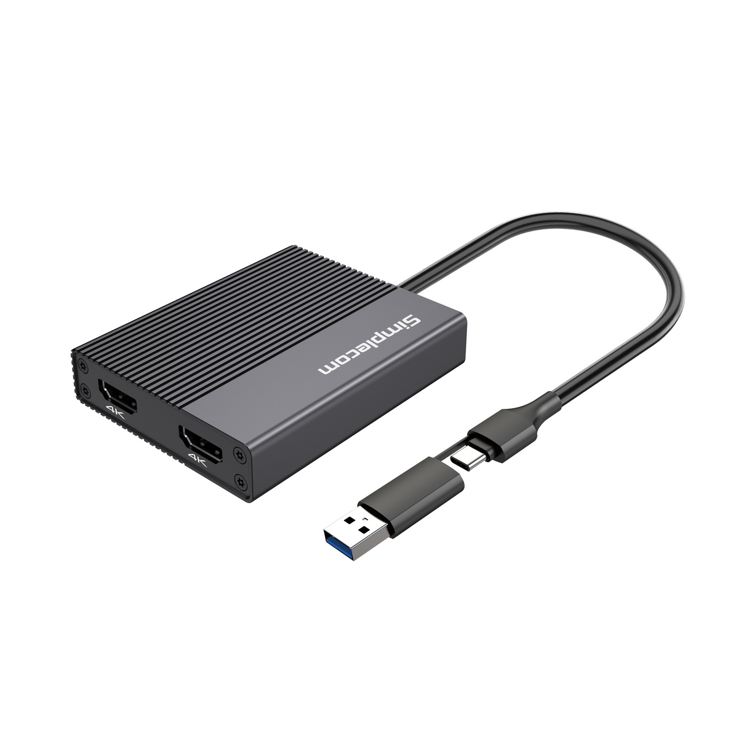 Simplecom DA369 USB-C to Dual 4K HDMI Adapter