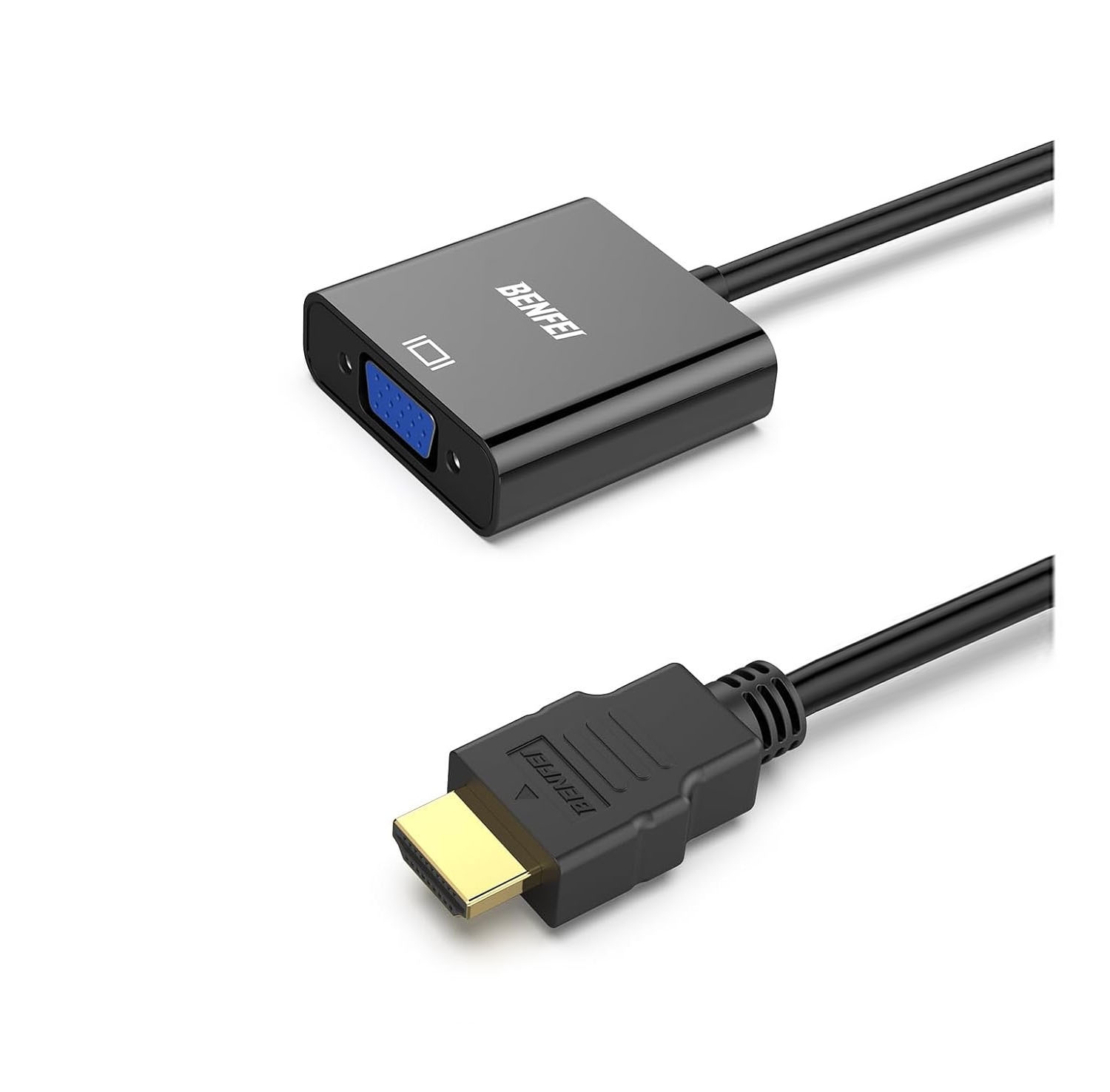 Benfei Gold-Plated HDMI to VGA Male to Female Adapter Converter