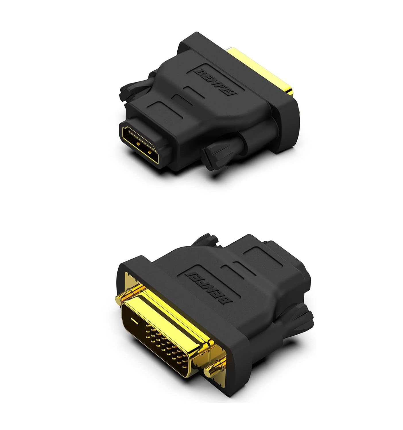 Benfei Bidirectional DVI to HDMI Adapter Male to Female (2 Pack)