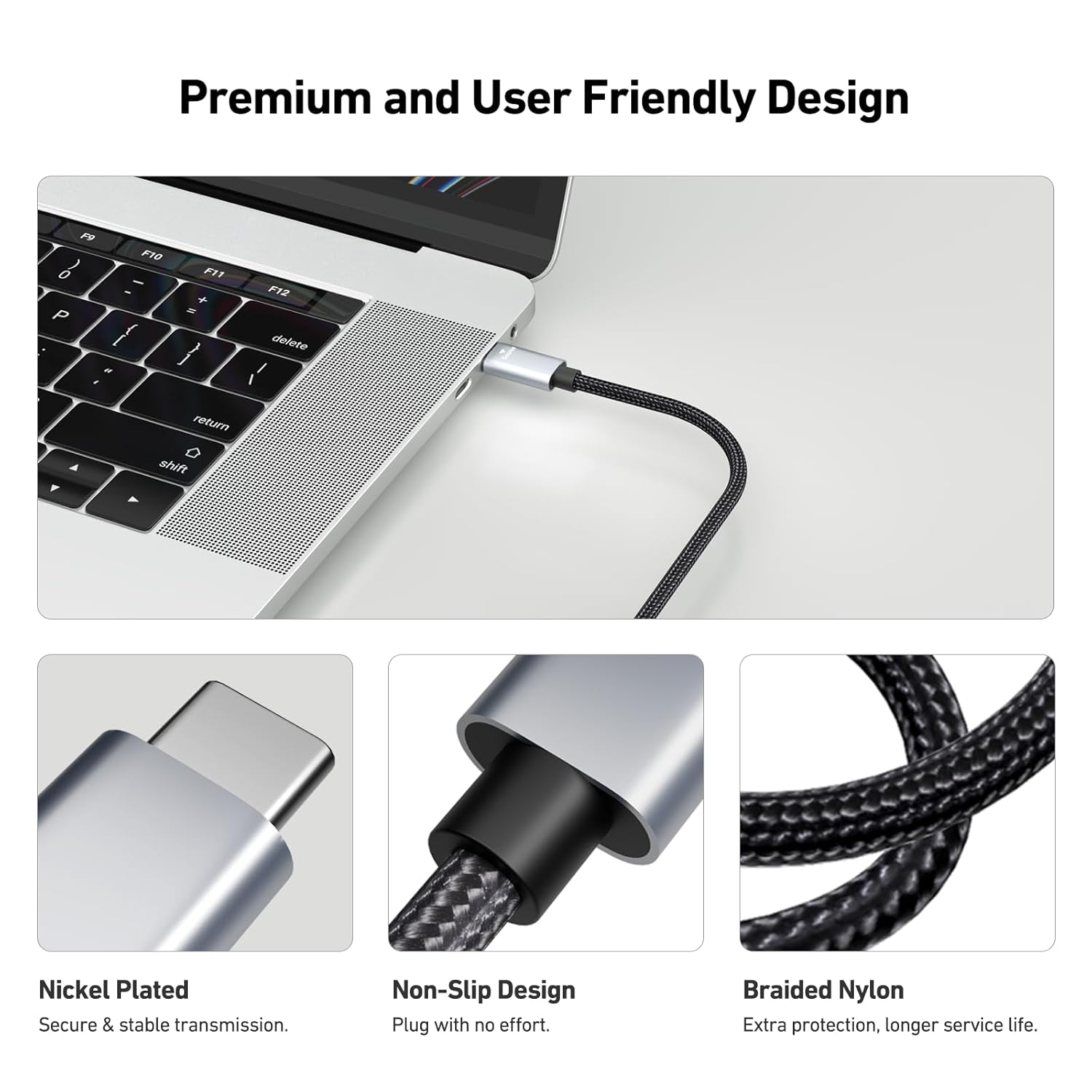 Benfei 4K USB-C to HDMI Monitor Cable 3m - Image 5