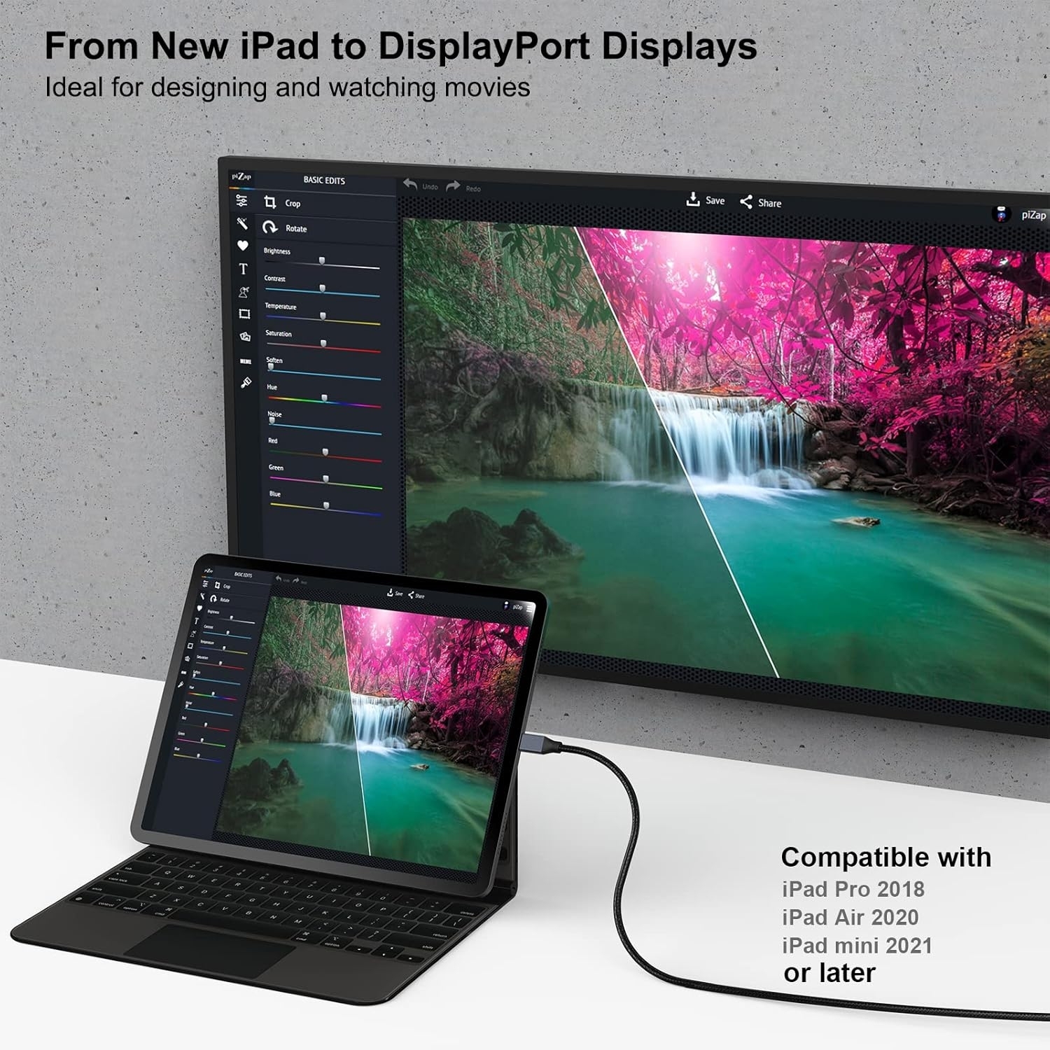 Benfei 8K@60Hz USB-C to DisplayPort Cable 3m - Image 6