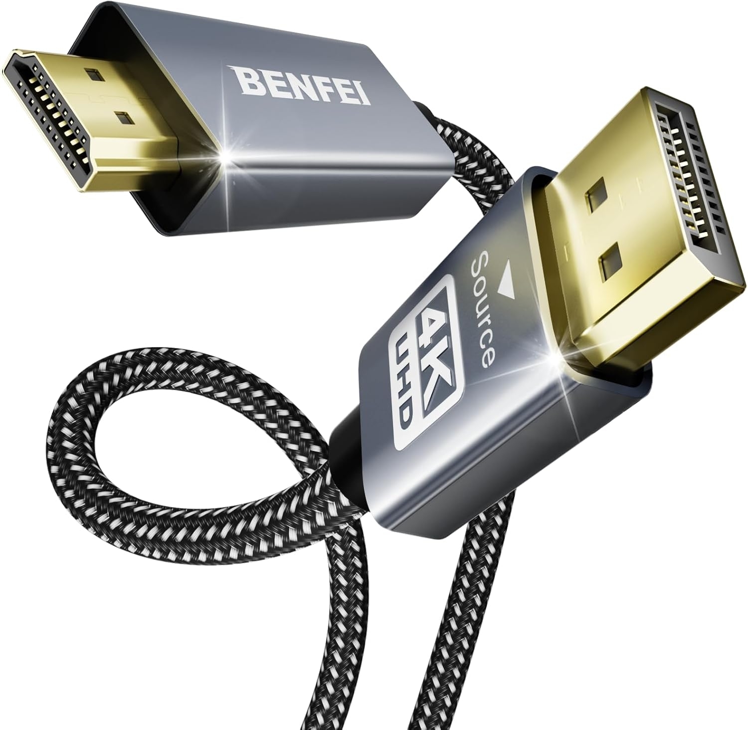 Benfei 4K DisplayPort to HDMI Adapter Cable 3m