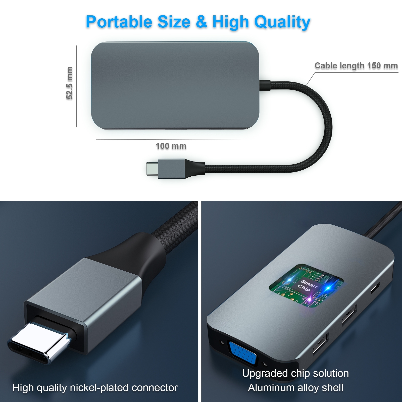BENFEI 8-in-1 USB-C Hub Triple Display Docking Station 100W PD - Image 5