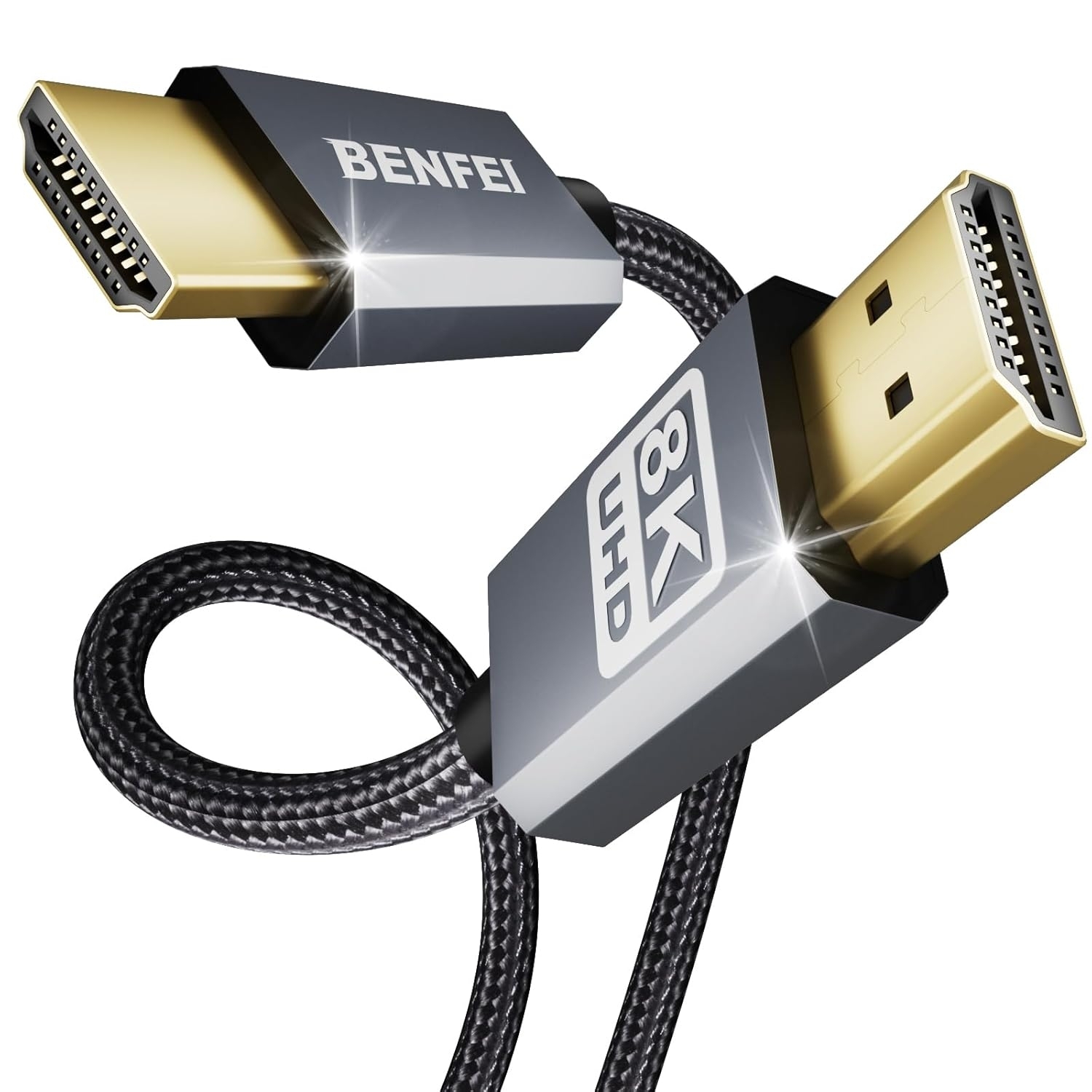 Benfei 8K Ultra High Speed Nylon Braided HDMI Cable 3m
