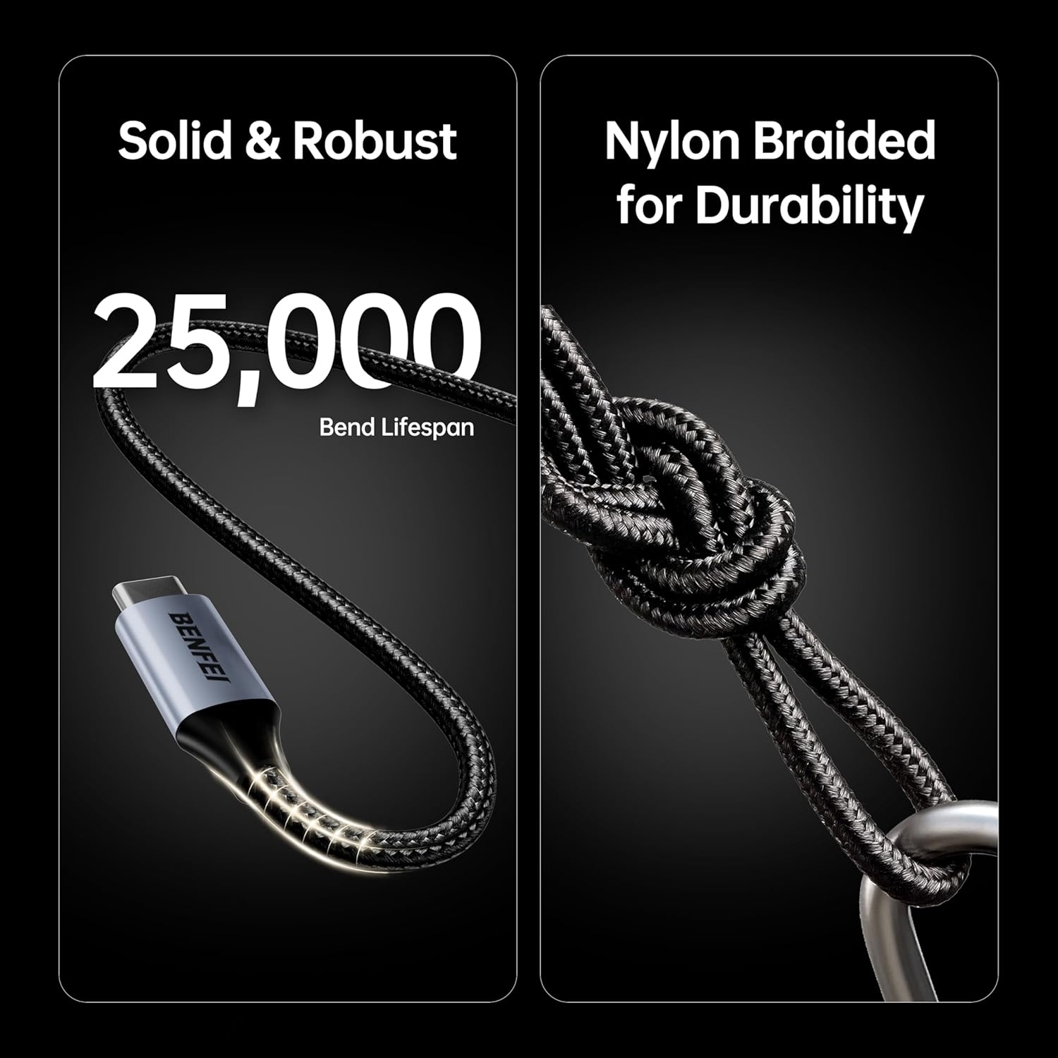 BENFEI USB B to USB C Printer Cable, Nylon Braided, Premium Aluminium Alloy Case - 1.5M - Image 8