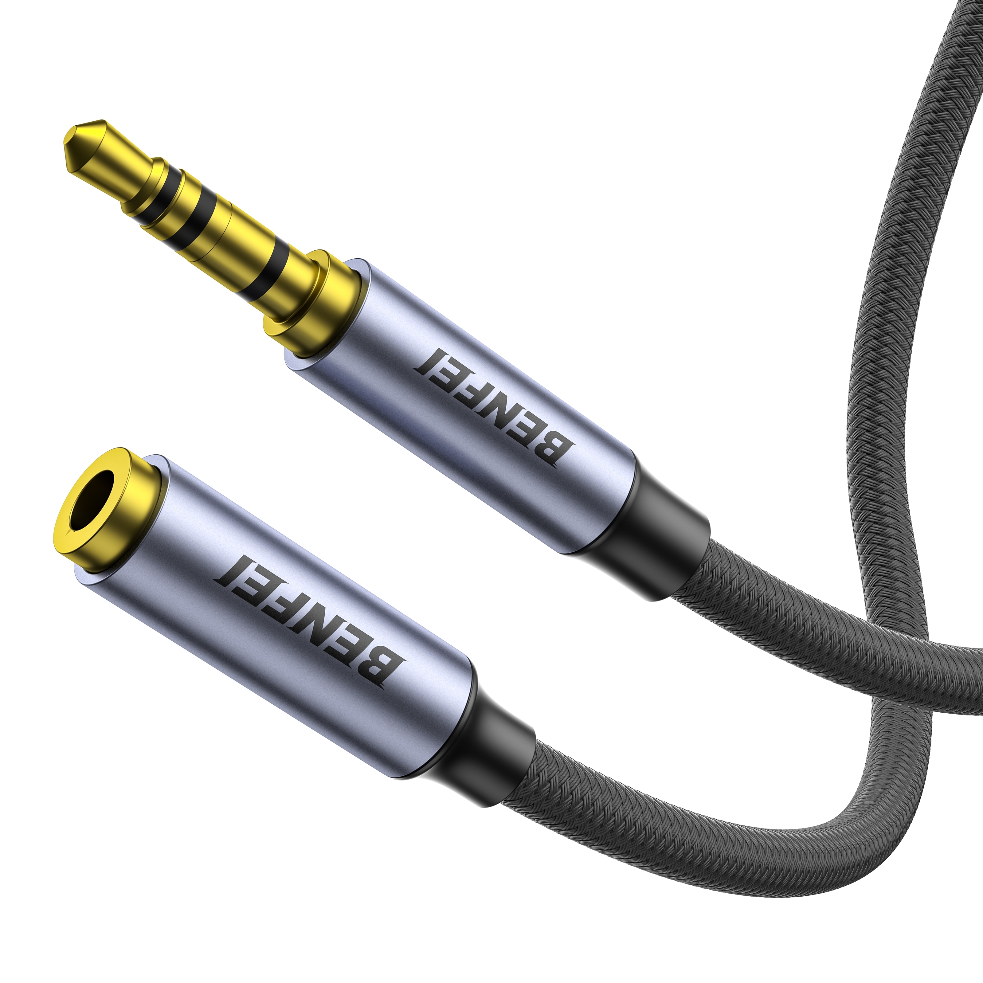 BENFEI 421GY 1M 3.5mm Male to Female AUX Extension Cable
