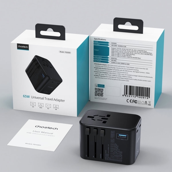 CHOETECH PD5009 65W PD Travel Wall Charger - Image 5