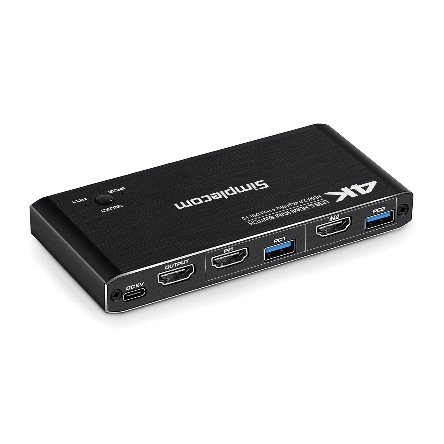Simplecom KM420 2-Port HDMI KVM Switch (4K@60Hz) - Image 3