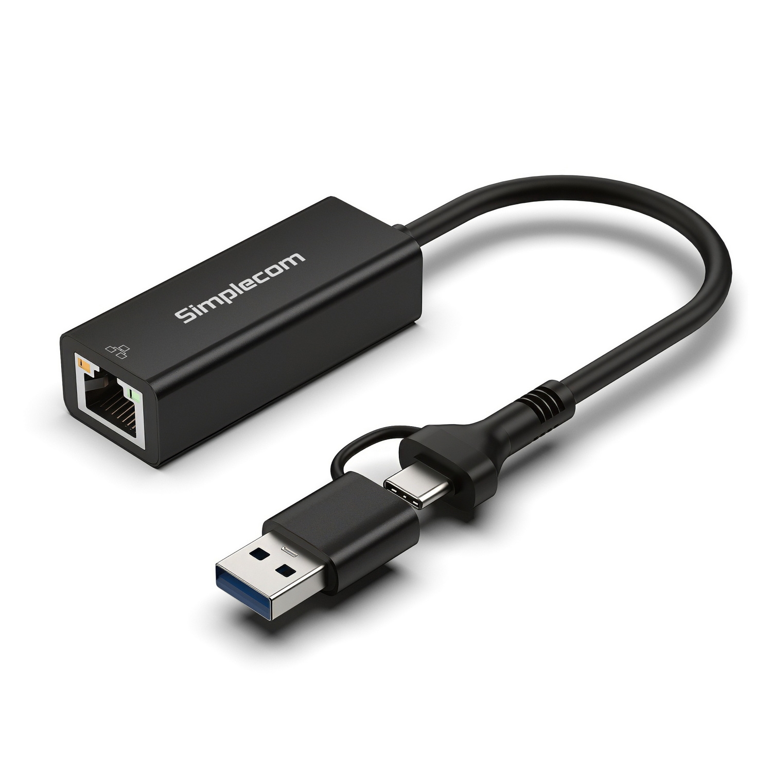 Simplecom SuperSpeed USB-C & USB-A to Gigabit Ethernet Adapter