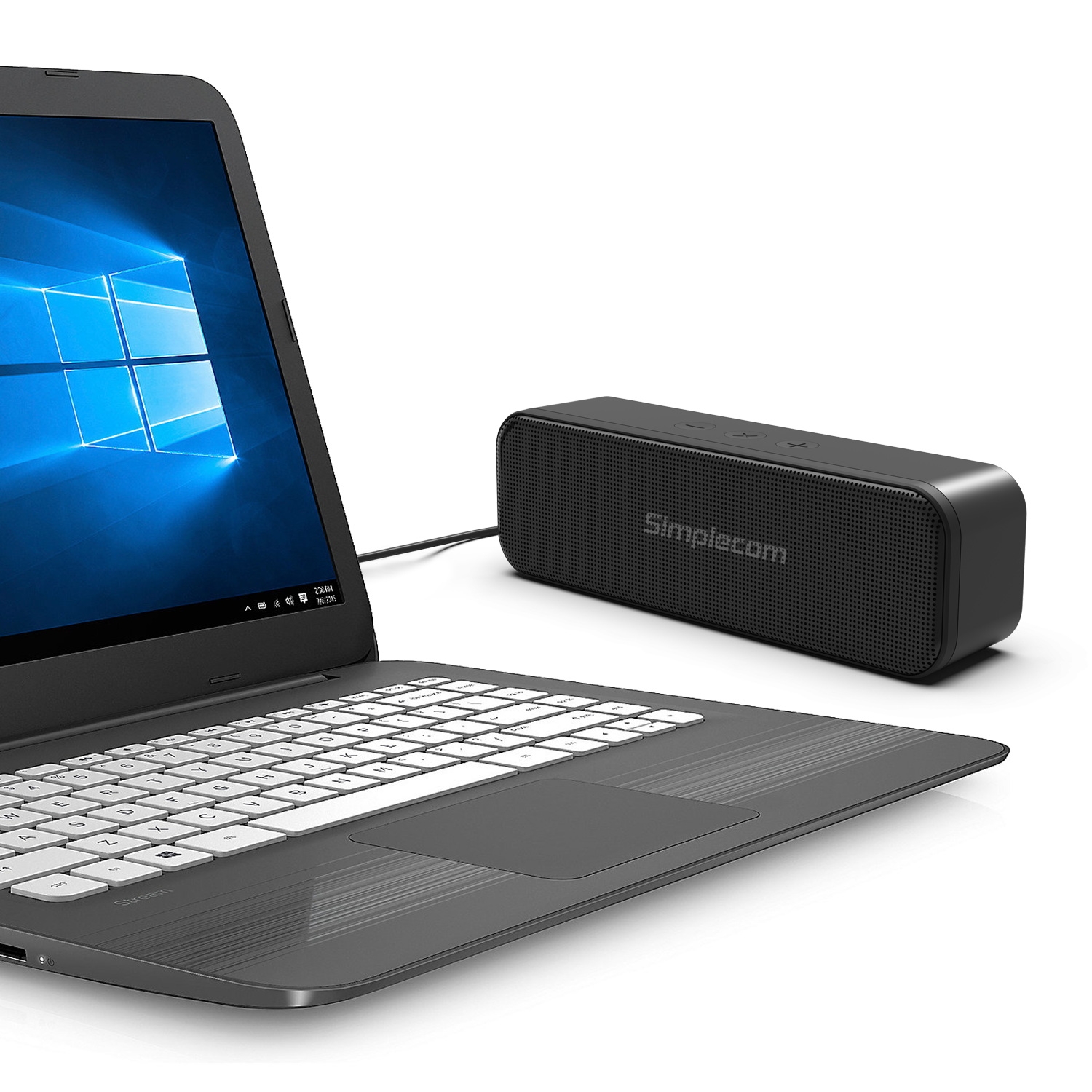 Simplecom UM228 Portable USB Soundbar Speaker (Plug & Play, PC Laptop) - Image 6