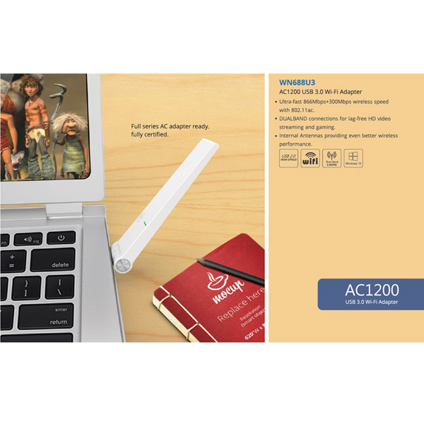 WINSTAR AC1300M Dual Band WiFi Adapter - Image 3