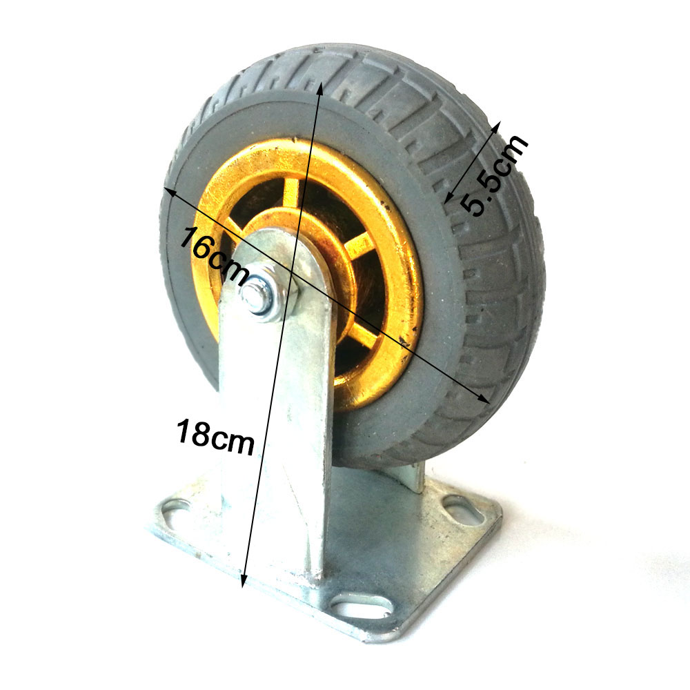 6 Inch 150mm Heavy Duty Industrial Fixed Caster Wheels 250kg - Image 2