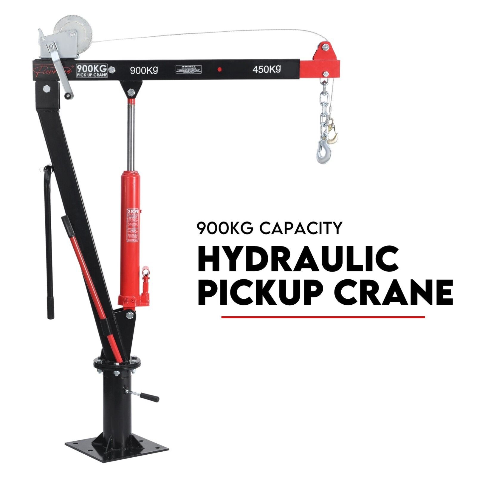 Hydraulic 900kg Pickup Swivel Ute Truck Cargo Lift Hoist
