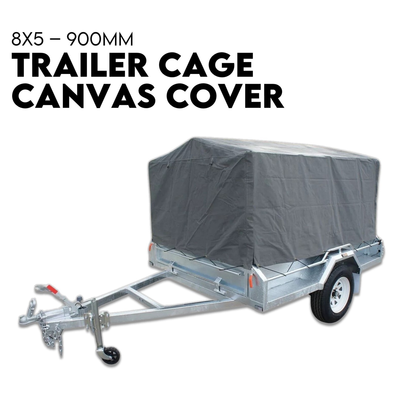 8X5 BOX TRAILER CAGE CANVAS COVER (900mm) 3 FOOT Thick Rip Resistant Waterproof