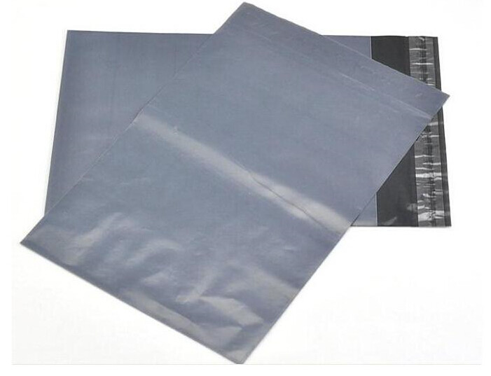 100-Pack Large Grey Plastic Mailing Satchels (600mm x 450mm)