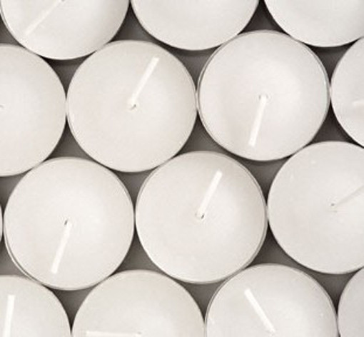 White Unscented Smokeless Tealight Candles 9-Hour Burn Time (50 Pack) - Image 3