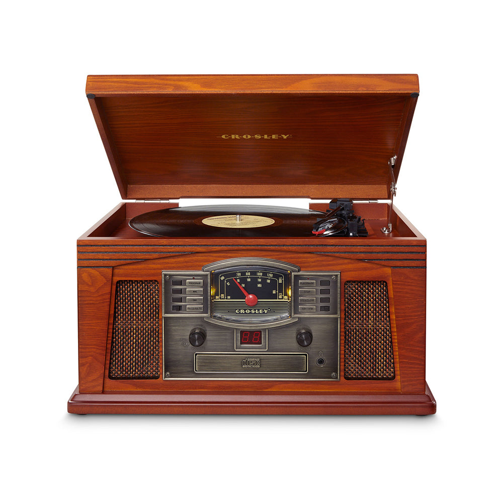 Crosley Lancaster Turntable with Bluetooth – Paprika Red Finish
