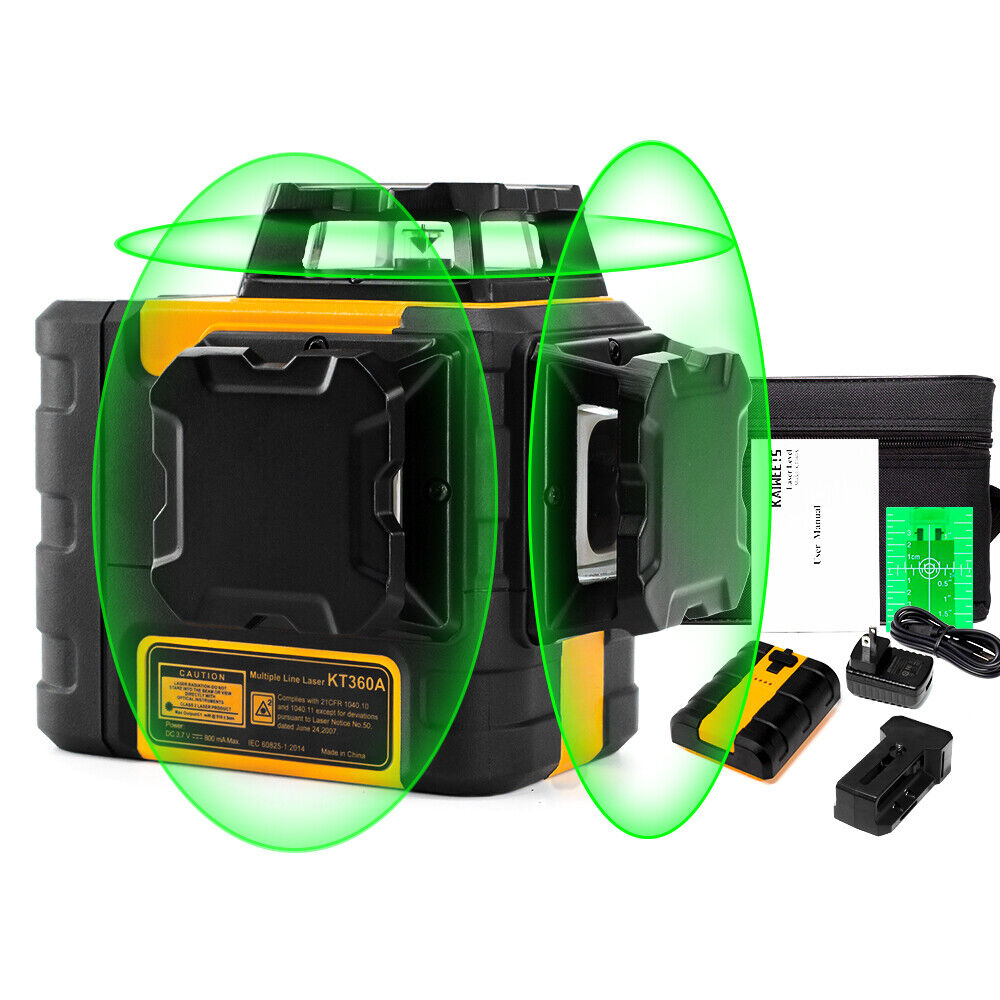 KAIWEETS KT360A 3x360 Green Laser Level with Battery - Image 8