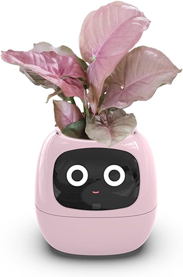 Intelligent Flower Pot Electronic Bud Monitor Pink