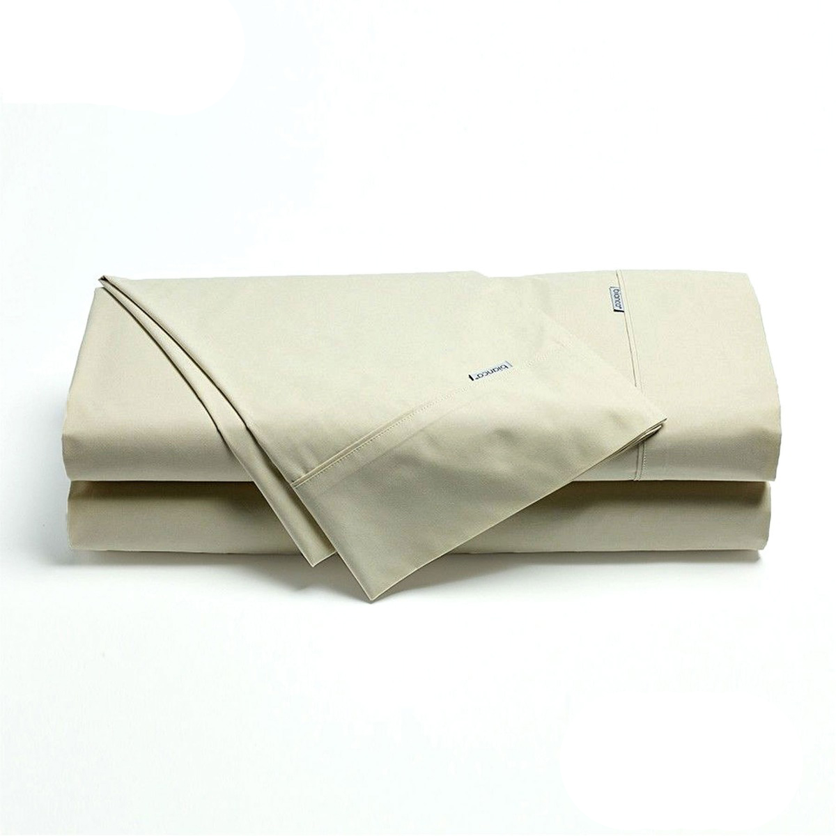 Bianca Heston Cotton Percale Sheet Set - Stone Long Single