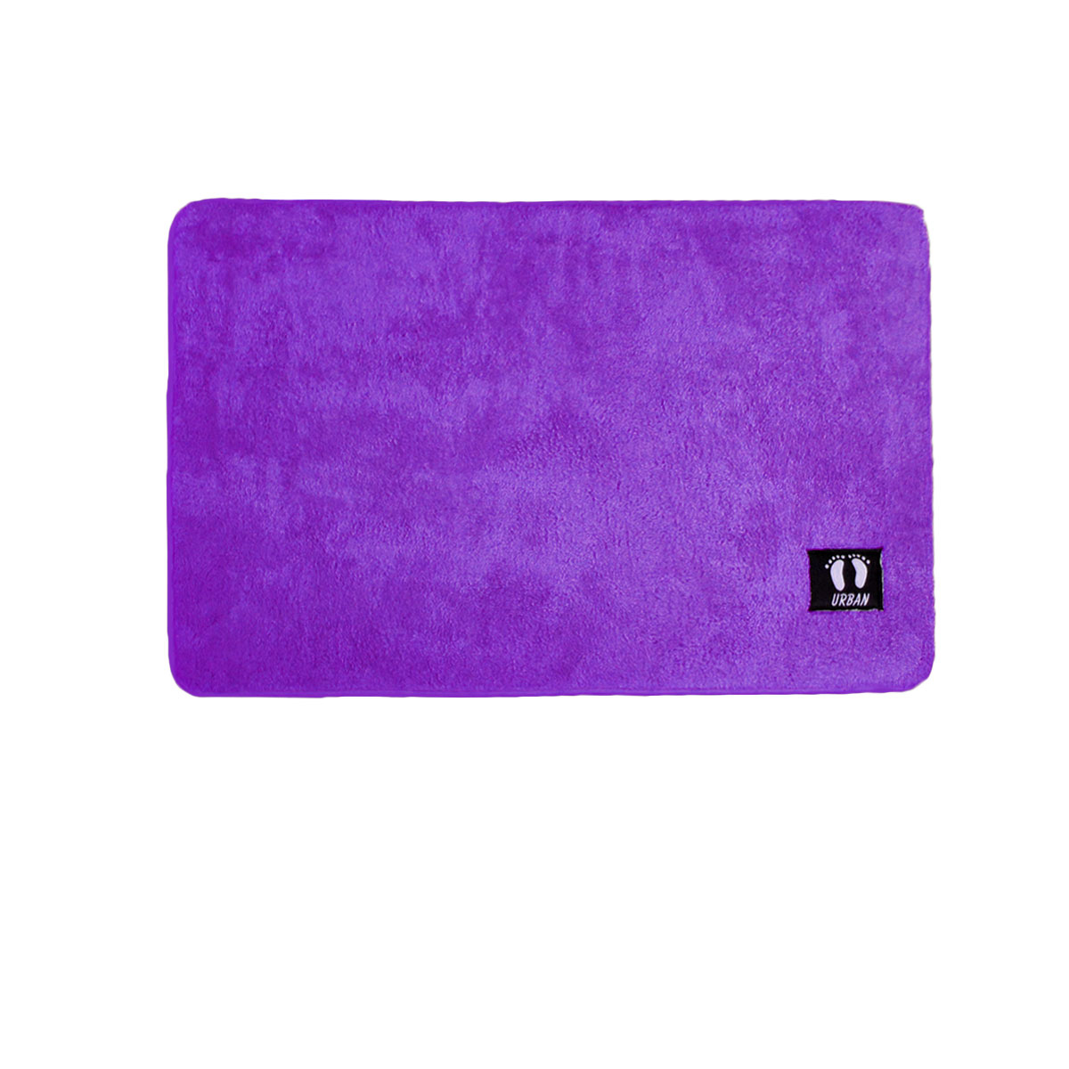 Asha Anti-Slip Polyester Bath Mat 50x80cm - Purple