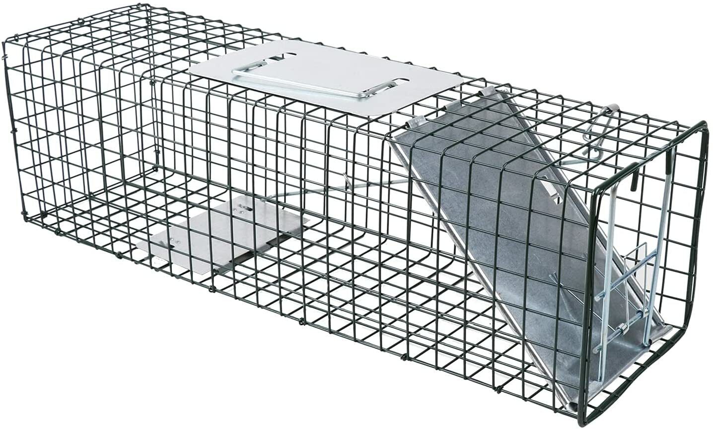 VaKa Steel Humane Live Animal Catch Trap Cage Possum Fox Cat