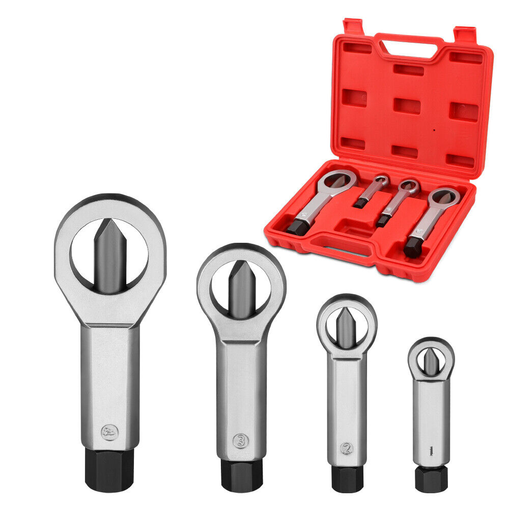 SEDY 4-Piece Metal Nut Splitter & Cracker Extractor Tool Kit