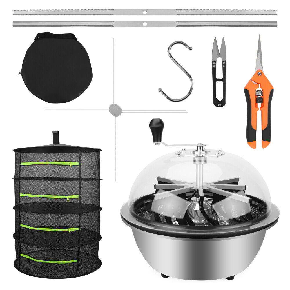 19-Inch Leaf Bowl Trimmer - Tumble Hydroponic Trimmer with Stainless Blades