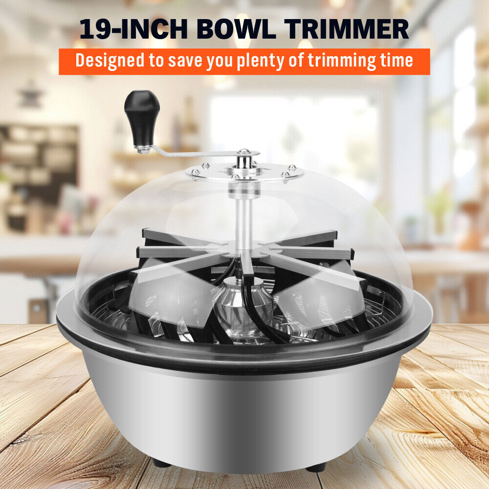 19-Inch Leaf Bowl Trimmer - Tumble Hydroponic Trimmer with Stainless Blades - Image 10