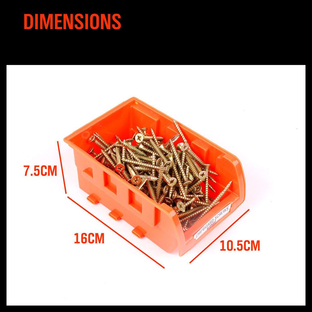 8-Piece Wall Mounted Storage Bins Rack Set for Nuts - Image 4