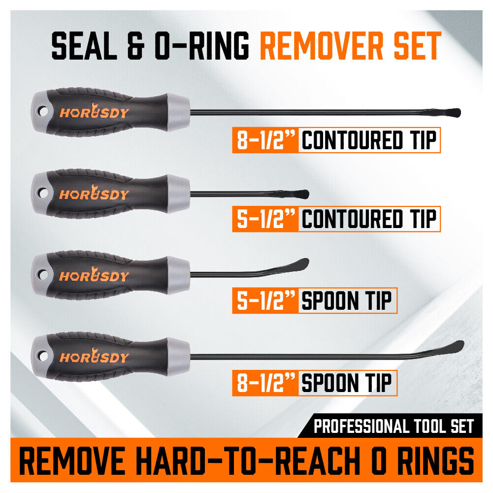 4-Piece Heavy Grip Seal & O-Ring Spoon Tip Removal Tool Set - Image 3