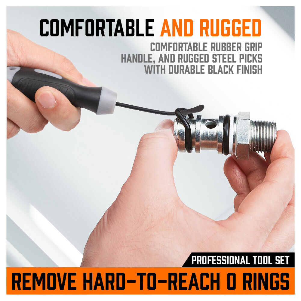 4-Piece Heavy Grip Seal & O-Ring Spoon Tip Removal Tool Set - Image 5
