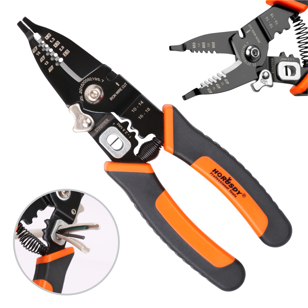 Multi-Function Wire Stripper and Cutter Tool 10-24 AWG