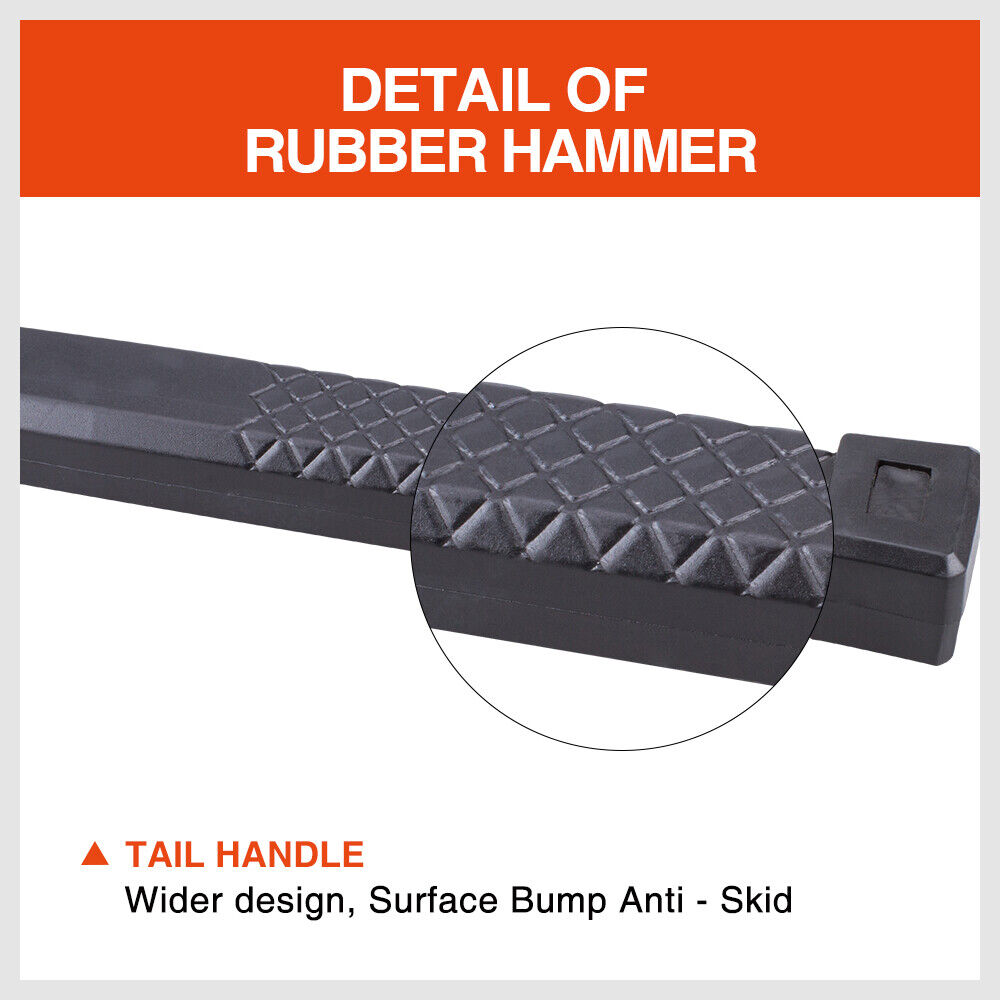 2LB Dead Blow Rubber Mallet with Soft Face - Image 5
