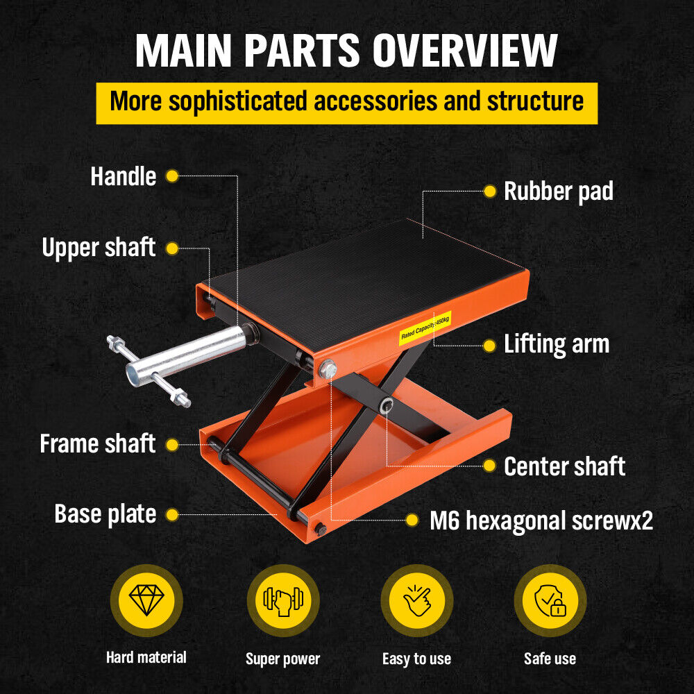 450KG Hydraulic Scissor Motorbike and ATV Lift Stand - Image 5