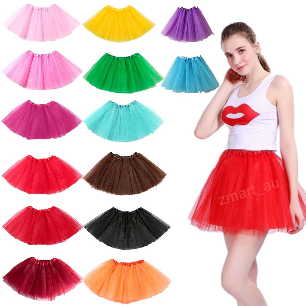 Kids Tulle Tutu Skirt Dance Costume - Black - Image 2