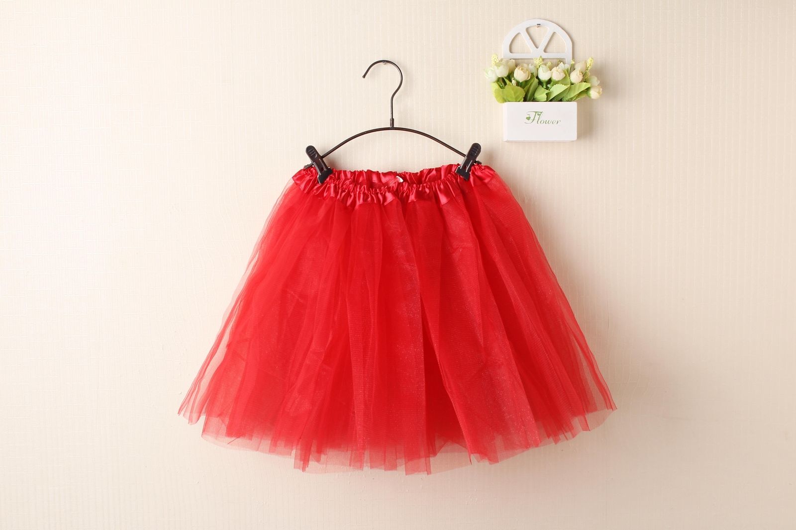 Adults Tulle Tutu Skirt Dance Costume - Red