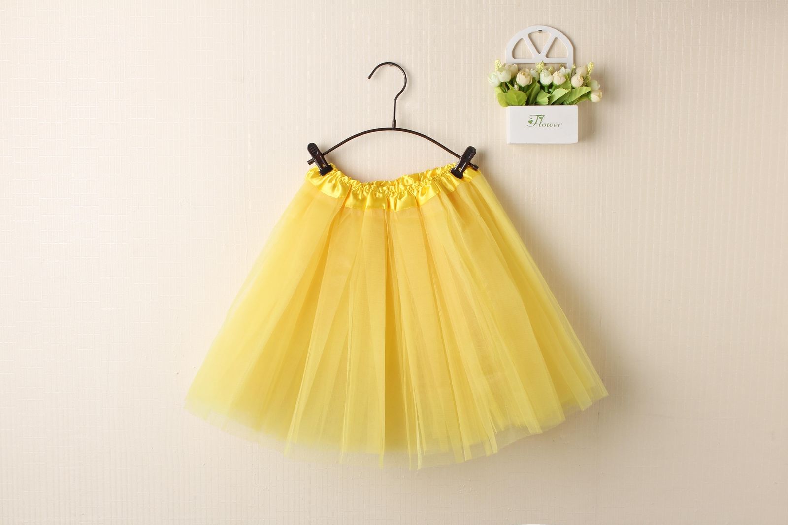 Tulle Tutu Skirt Yellow Adults