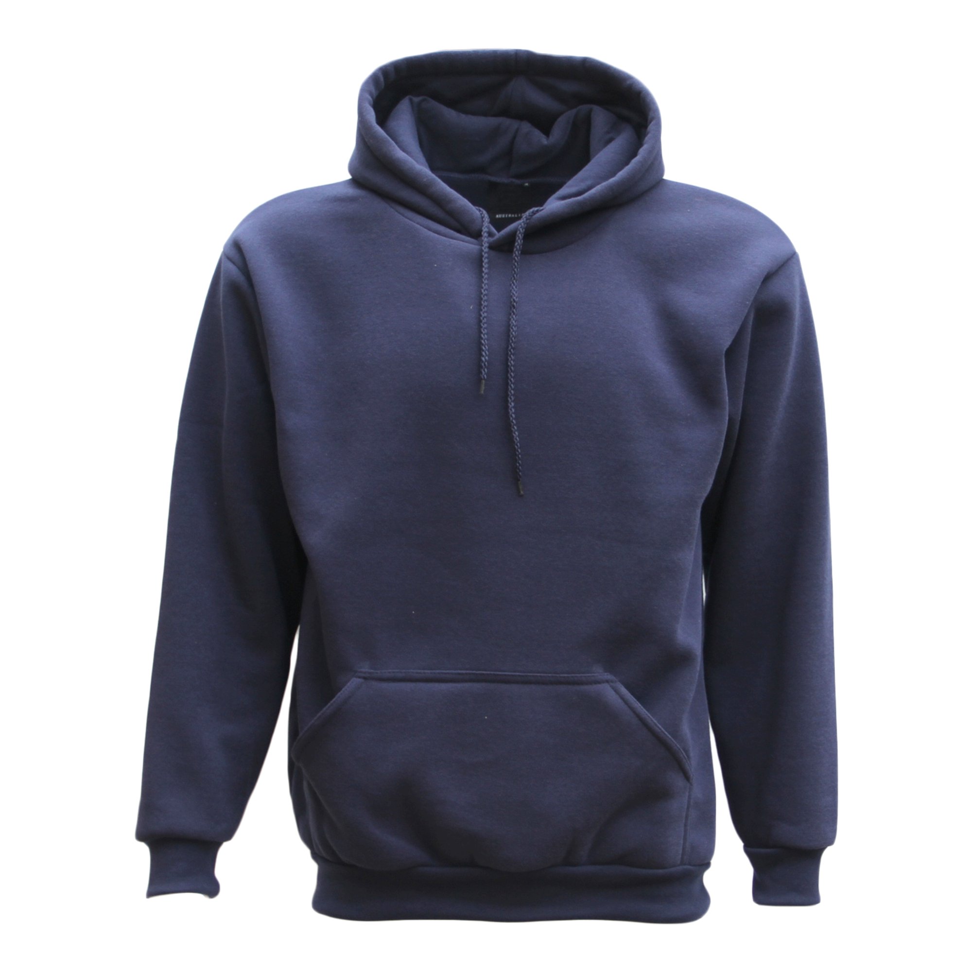 Adult Unisex Plain Hoodie Navy 2XL